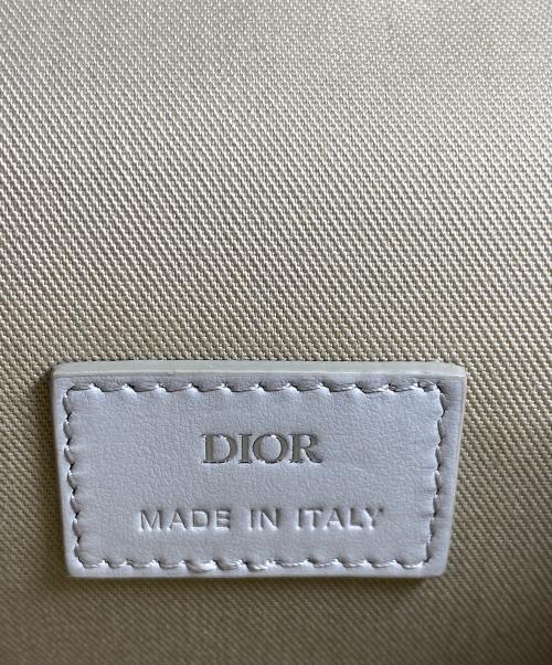 Dior（ディオール）Dior (ディオール) Dior HIT THE Road(ディオールヒットザロード) A4 ポーチ CD Diamond キャンバス ベージュ×グレー サイズ:-の古着・服飾アイテム