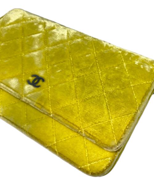 CHANEL（シャネル）CHANEL (シャネル) マトラッセ チェーンウォレット イエローの古着・服飾アイテム