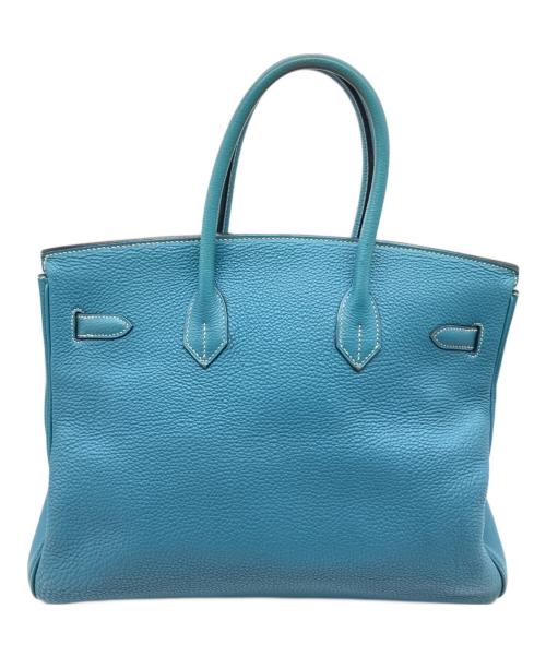 HERMES（エルメス）HERMES (エルメス) バーキン35/シルバー金具/アルデンヌ/ブルージーン/□H刻印:2004年製 ブルージーン サイズ:35の古着・服飾アイテム