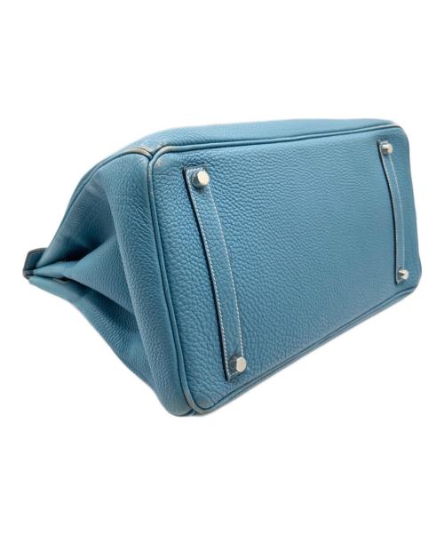 HERMES（エルメス）HERMES (エルメス) バーキン35/シルバー金具/アルデンヌ/ブルージーン/□H刻印:2004年製 ブルージーン サイズ:35の古着・服飾アイテム