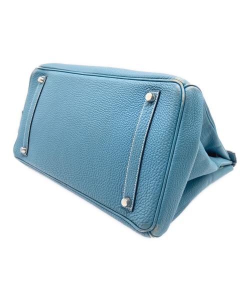 HERMES（エルメス）HERMES (エルメス) バーキン35/シルバー金具/アルデンヌ/ブルージーン/□H刻印:2004年製 ブルージーン サイズ:35の古着・服飾アイテム