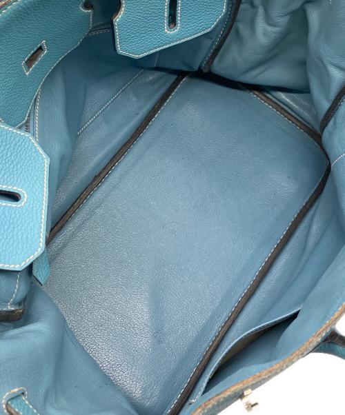 HERMES（エルメス）HERMES (エルメス) バーキン35/シルバー金具/アルデンヌ/ブルージーン/□H刻印:2004年製 ブルージーン サイズ:35の古着・服飾アイテム