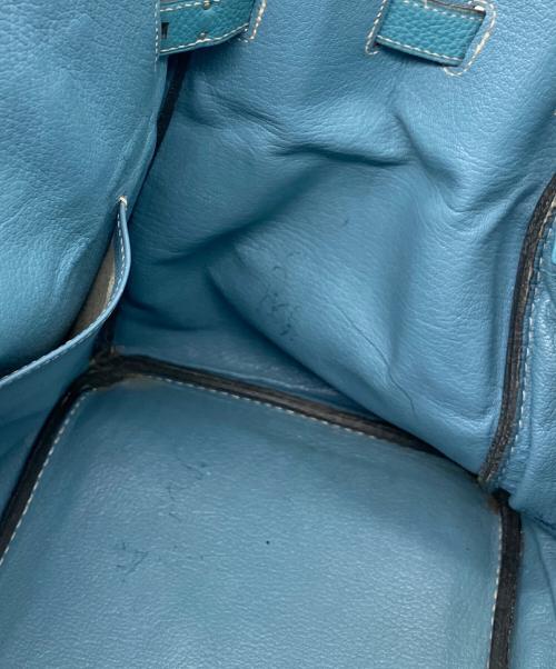 HERMES（エルメス）HERMES (エルメス) バーキン35/シルバー金具/アルデンヌ/ブルージーン/□H刻印:2004年製 ブルージーン サイズ:35の古着・服飾アイテム