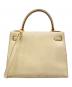 HERMES (エルメス) ケリー28 外縫い ゴールド金具 □B刻印：1998年製 アイボリー系 サイズ:28：1250000円