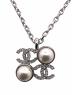 CHANEL（シャネル）の古着「ココマークダブルパールネックレス」｜シルバー