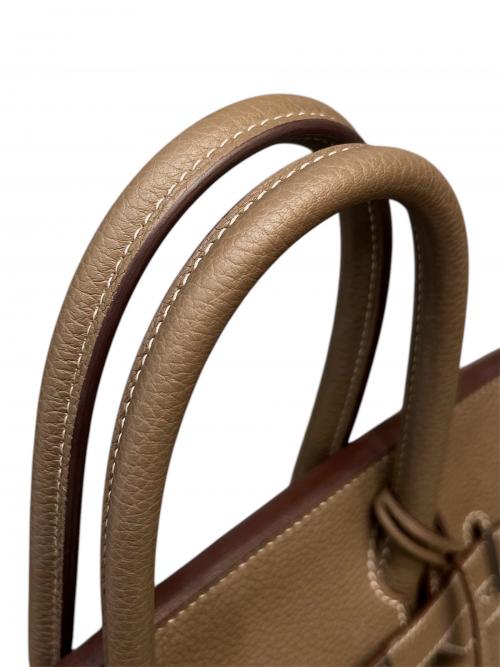 HERMES（エルメス）HERMES (エルメス) バーキン30/シルバー金具/トリヨンクレマンス/エトゥープ/Z刻印 エトゥープ サイズ:30の古着・服飾アイテム