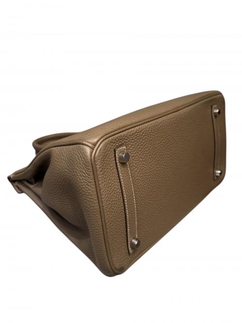 HERMES（エルメス）HERMES (エルメス) バーキン30/シルバー金具/トリヨンクレマンス/エトゥープ/Z刻印 エトゥープ サイズ:30の古着・服飾アイテム
