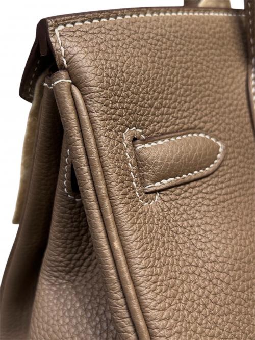 HERMES（エルメス）HERMES (エルメス) バーキン30/シルバー金具/トリヨンクレマンス/エトゥープ/Z刻印 エトゥープ サイズ:30の古着・服飾アイテム