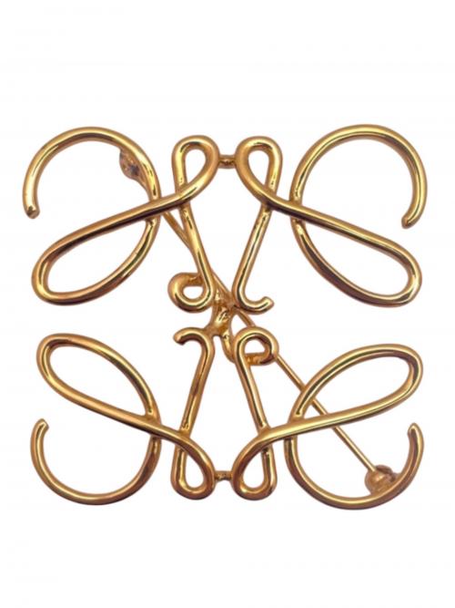 LOEWE（ロエベ）LOEWE (ロエベ) アナグラムブローチ ゴールド サイズ:-の古着・服飾アイテム