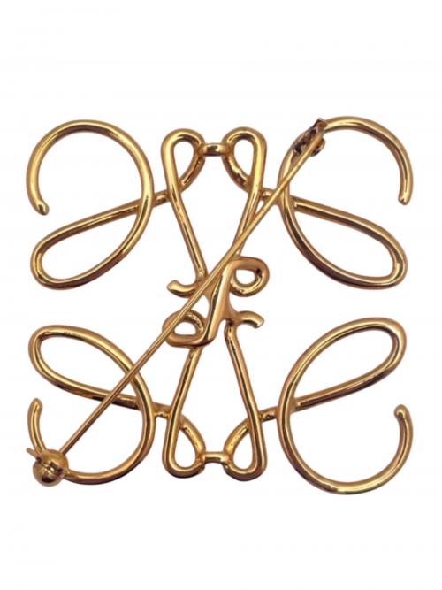 LOEWE（ロエベ）LOEWE (ロエベ) アナグラムブローチ ゴールド サイズ:-の古着・服飾アイテム