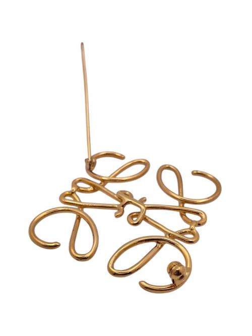 LOEWE（ロエベ）LOEWE (ロエベ) アナグラムブローチ ゴールド サイズ:-の古着・服飾アイテム