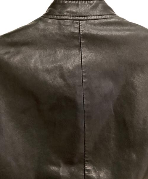 Maison Margiela（メゾンマルジェラ）Maison Margiela (メゾンマルジェラ) 八の字レザージャケット ブラック サイズ:44の古着・服飾アイテム