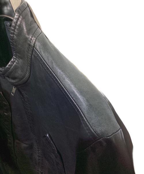 Maison Margiela（メゾンマルジェラ）Maison Margiela (メゾンマルジェラ) 八の字レザージャケット ブラック サイズ:44の古着・服飾アイテム