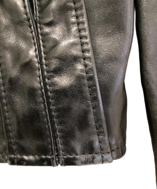 Maison Margiela（メゾンマルジェラ）Maison Margiela (メゾンマルジェラ) 八の字レザージャケット ブラック サイズ:44の古着・服飾アイテム