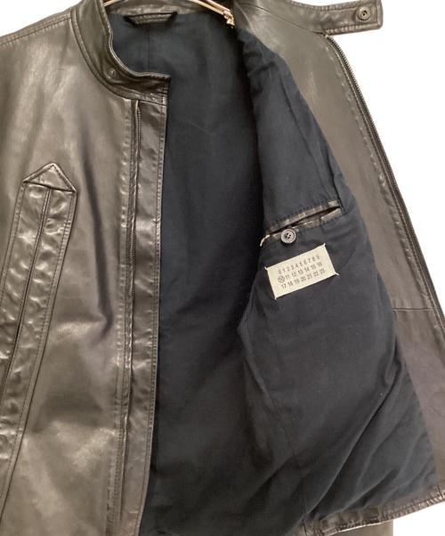 Maison Margiela（メゾンマルジェラ）Maison Margiela (メゾンマルジェラ) 八の字レザージャケット ブラック サイズ:44の古着・服飾アイテム