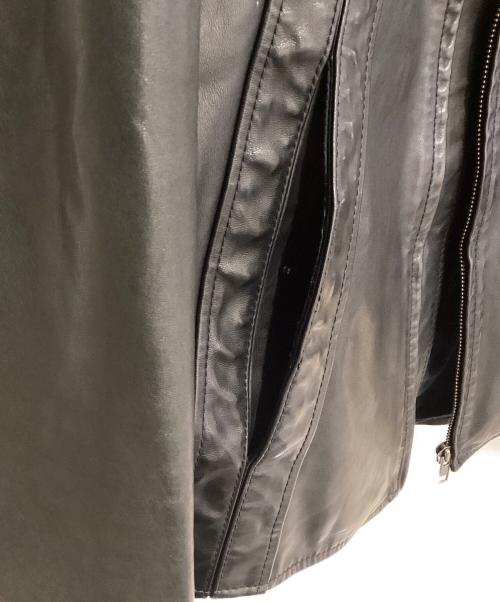 Maison Margiela（メゾンマルジェラ）Maison Margiela (メゾンマルジェラ) 八の字レザージャケット ブラック サイズ:44の古着・服飾アイテム