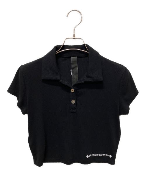 CHROME HEARTS（クロムハーツ）CHROME HEARTS (クロムハーツ) CH PLUSニットポロシャツ ブラック サイズ:Sの古着・服飾アイテム