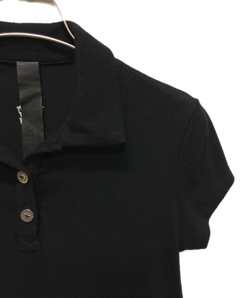 CHROME HEARTS（クロムハーツ）CHROME HEARTS (クロムハーツ) CH PLUSニットポロシャツ ブラック サイズ:Sの古着・服飾アイテム