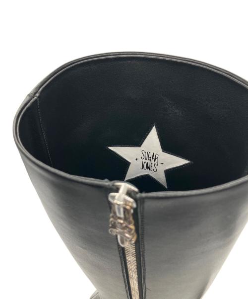 CHROME HEARTS（クロムハーツ）CHROME HEARTS (クロムハーツ) CH Cross Patch Dagger Sugar Jones Boots  ブラック サイズ:37の古着・服飾アイテム