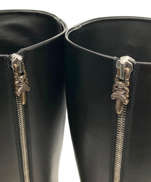 CHROME HEARTS（クロムハーツ）CHROME HEARTS (クロムハーツ) CH Cross Patch Dagger Sugar Jones Boots  ブラック サイズ:37の古着・服飾アイテム