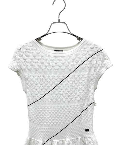 CHANEL（シャネル）CHANEL (シャネル) ノースリーブワンピース ホワイト サイズ:34の古着・服飾アイテム