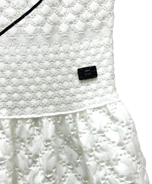 CHANEL（シャネル）CHANEL (シャネル) ノースリーブワンピース ホワイト サイズ:34の古着・服飾アイテム