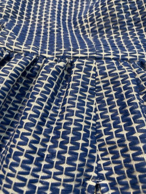 CHANEL（シャネル）CHANEL (シャネル) ノースリーブワンピース ブルー×ホワイト サイズ:36の古着・服飾アイテム