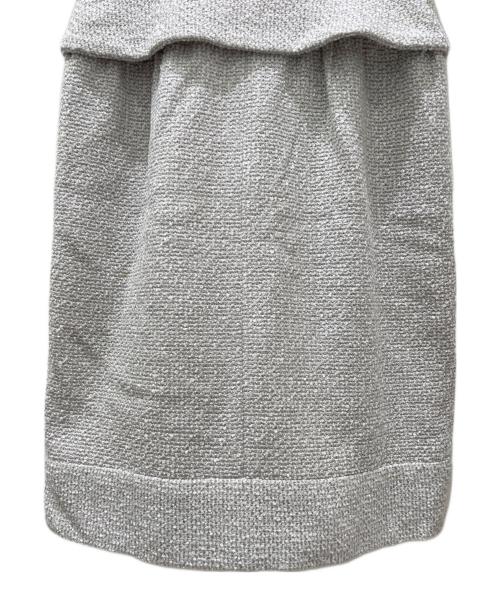 CHANEL（シャネル）CHANEL (シャネル) ノースリーブツイードワンピース ホワイト サイズ:34の古着・服飾アイテム