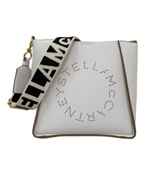 STELLA McCARTNEY（ステラマッカートニー）STELLA McCARTNEY (ステラマッカートニー) パンチングロゴショルダーバッグ ホワイトの古着・服飾アイテム