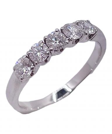中古・古着通販】MIKIMOTO (ミキモト) ハーフエタニティリング サイズ