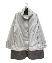 MOORER（ムーレー）の古着「Romea-ADB レイヤード パーカーコート」｜アイボリー