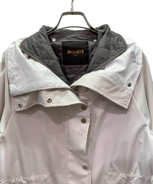 MOORER（ムーレー）MOORER (ムーレー) Romea-ADB レイヤード パーカーコート アイボリー サイズ:38の古着・服飾アイテム