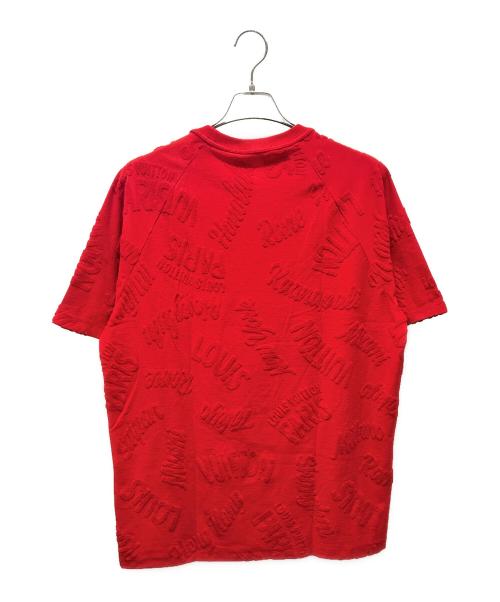 LOUIS VUITTON（ルイ ヴィトン）LOUIS VUITTON (ルイ ヴィトン) タオリングシティーラグランTシャツ  レッド サイズ:XXLの古着・服飾アイテム