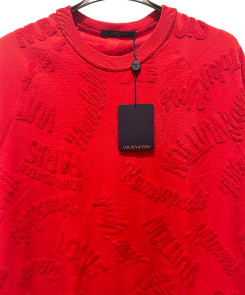 LOUIS VUITTON（ルイ ヴィトン）LOUIS VUITTON (ルイ ヴィトン) タオリングシティーラグランTシャツ  レッド サイズ:XXLの古着・服飾アイテム