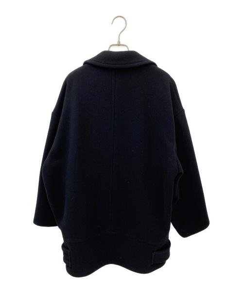 CELINE（セリーヌ）CELINE (セリーヌ) エッグシェイプ Pコート ブラック サイズ:34の古着・服飾アイテム