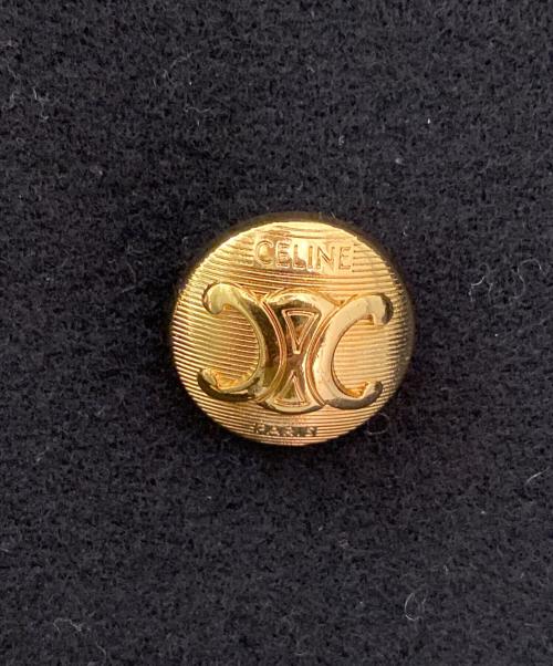 CELINE（セリーヌ）CELINE (セリーヌ) エッグシェイプ Pコート ブラック サイズ:34の古着・服飾アイテム