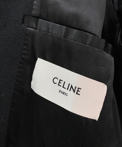 CELINE（セリーヌ）CELINE (セリーヌ) エッグシェイプ Pコート ブラック サイズ:34の古着・服飾アイテム