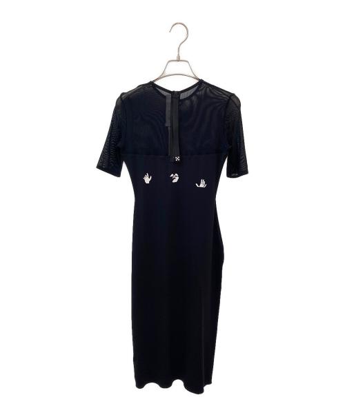 OFFWHITE（オフホワイト）OFFWHITE (オフホワイト) Short sleeve dress ブラック サイズ:XSの古着・服飾アイテム