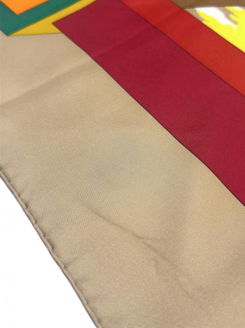 HERMES（エルメス）HERMES (エルメス) カレ90 A.M.CASSANDRE ベージュ サイズ:90の古着・服飾アイテム
