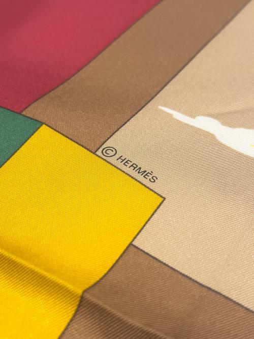 HERMES（エルメス）HERMES (エルメス) カレ90 A.M.CASSANDRE ベージュ サイズ:90の古着・服飾アイテム