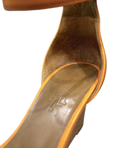 HERMES（エルメス）HERMES (エルメス) スタッズサンダル ブラウン サイズ:35.5の古着・服飾アイテム