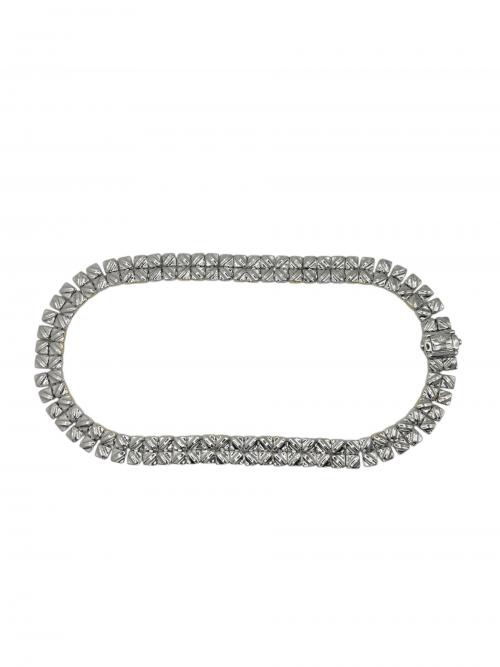 CHIMENTO（キメント）CHIMENTO (キメント) コンビリバーシブルダイヤネックレスの古着・服飾アイテム