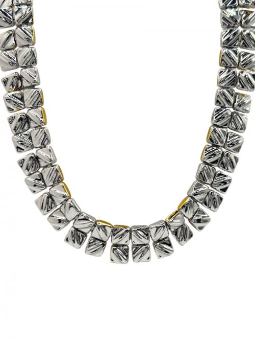 CHIMENTO（キメント）CHIMENTO (キメント) コンビリバーシブルダイヤネックレスの古着・服飾アイテム