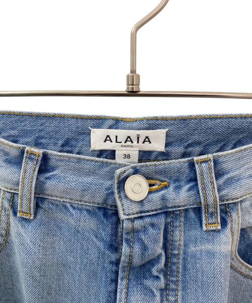 ALAIA（アライア）ALAIA (アライア) ラウンドジーンズ スカイブルー サイズ:38の古着・服飾アイテム