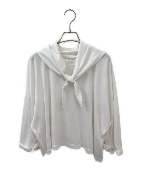 MM6 Maison Margiela（エムエムシックスメゾンマルジェラ）MM6 Maison Margiela (エムエムシックスメゾンマルジェラ) セーラーカラーカットソー ホワイト サイズ:Sの古着・服飾アイテム