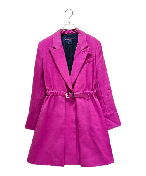LOUIS VUITTON（ルイ ヴィトン）LOUIS VUITTON (ルイ ヴィトン) シルク混ベルテットコート ショッキングピンク サイズ:38の古着・服飾アイテム