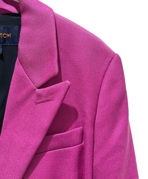LOUIS VUITTON（ルイ ヴィトン）LOUIS VUITTON (ルイ ヴィトン) シルク混ベルテットコート ショッキングピンク サイズ:38の古着・服飾アイテム