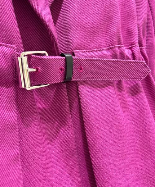 LOUIS VUITTON（ルイ ヴィトン）LOUIS VUITTON (ルイ ヴィトン) シルク混ベルテットコート ショッキングピンク サイズ:38の古着・服飾アイテム