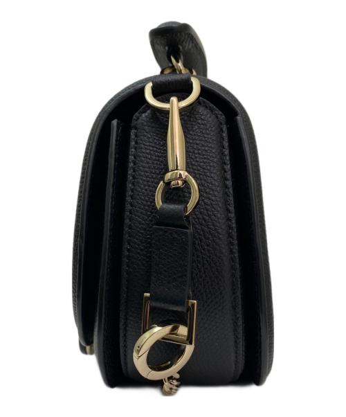 VALENTINO GARAVANI（ヴァレンティノ・ガラヴァーニ）VALENTINO GARAVANI (ヴァレンティノ・ガラヴァーニ) V スリングサドルバッグ ブラックの古着・服飾アイテム