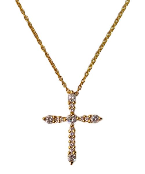 AHKAH（アーカー）AHKAH (アーカー) クロスダイヤモンドネックレスの古着・服飾アイテム